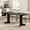 Black, variant on Farmhouse Dining Table for 6 to 8 People,71" Rectangular Wood Kitchen Table with Heavy Duty Legs for Dining Room & Living Room