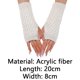 thumbnail image 2 of Puños de piel sintética para muñecas: calentadores de brazos sin dedos para mujer, guantes elásticos de invierno, guantes acrílicos, guantes largos, 2 of 5