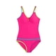 thumbnail image 5 of Conjunto de Bikini de Cintura Alta para Mujeres Vendaje sin Espalda Sólido de Dos Piezas de Traje de Baño, Almohadillas Extraíbles de Nylon Ropa de Playa, 5 of 7