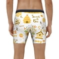 thumbnail image 4 of Rateoe Farm Bee Cute Honey Print Men’s Underwear Boxer Briefs Soft Comfortable Underwear Boxer Briefs, Long Leg Briefs,Anti-chafing Boxer Briefs, 4 of 7