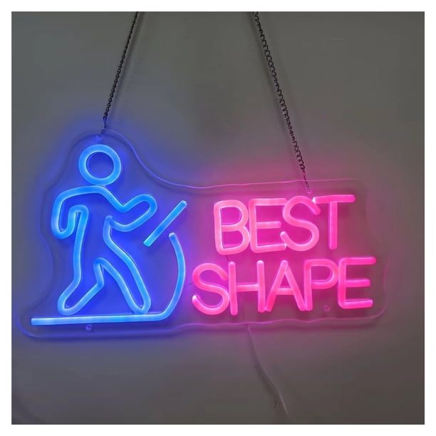 Letrero De Neón LED La Mejor Forma Para Sala Juegos, Dormitorio, Bar, Estar, Fiesta Cumpleaños, Decoración Pared 40x22cm