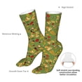 thumbnail image 4 of Cauagu Squirrel And Fox In The Forest Pattern Fun Novelty Crew Socks,Casual Athletic Socks Neutral Socks Cozy Crew Socks Christmas Gift, 4 of 7