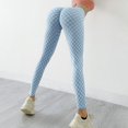 thumbnail image 2 of Sevpuikl Women Seamless Plaid Pattern Leggings Butt Lifting High Waist Yoga Running Jogging Workout Sport Pants, 2 of 5