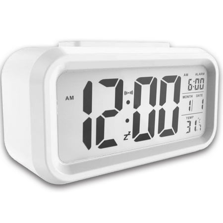 Led Clock Calendar EEEKit Digital Table Alarm Clock, Electronic LED Snooze Desk Clock Backlight Time Calendar Thermometer Temperature ()