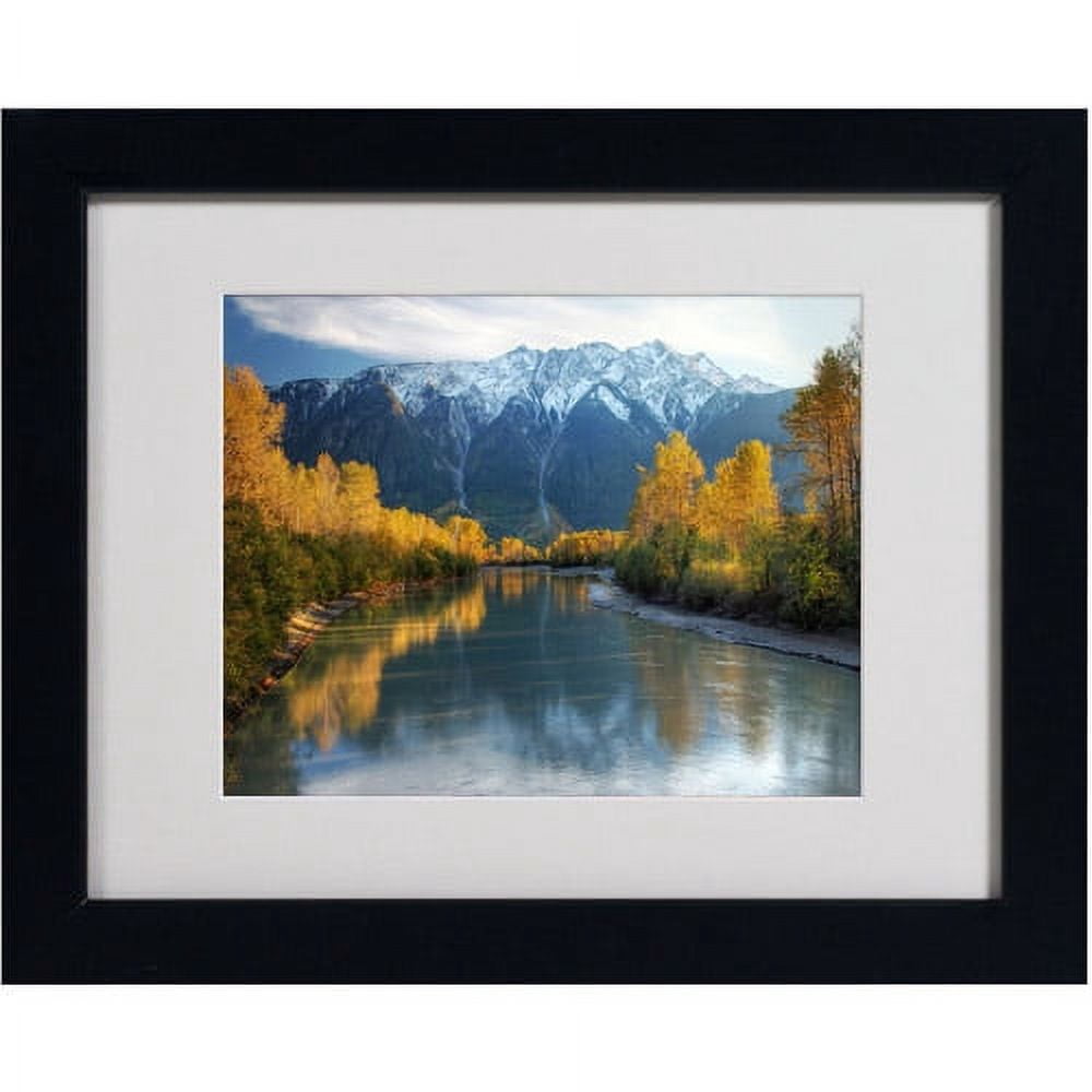 Trademark Fine Art "Autumn River" Matted Framed Art by Pierre Leclerc