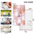 thumbnail image 6 of Yayeee 2 Pack Hand Towels for Bathroom 100% Cotton 16" x 28" Soft Absorbent Kitchen Towel, Cartoon Halloween Ghosts, 6 of 7