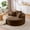 BROWN, variant on Oversized Round Chair Lounge Chaise Indoor, Upholstered Corduroy Deep Seat Cloud Large Circle Sofa Chair, No Assembly Required, Fluffy Modern Sleeper Sofa Bed for Reading, Living Room, Bedroom