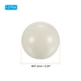 thumbnail image 2 of Uxcell 2 1/4" Regulation Size Pool Billiard Cue Ball Training Ball, Beige 2Pcs, 2 of 5