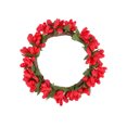 thumbnail image 2 of Romantic Decor,Simulated Candle Base Wreath Ornament Warm Romantic Atmosphere Delicate Appearance Non-Fading,Festive Decor for Candlelight Dinner Tabletop Front Porch Wall Home Festival Decors, 2 of 3