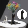 thumbnail image 4 of Florero de cerámica con mano moderna,  artificiales, Gloria florero de figura de cuerpo, 4 of 9