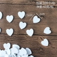 thumbnail image 4 of 200 Piezas De Madera Blanco Amor Corazón Flor Formas Artesanía Adornos De Madera Sunnimix Embellecimiento de madera, 4 of 8