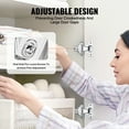 thumbnail image 4 of VEVOR Cabinet Door Hinges 60 Packs Partial Overlay Soft Close, 4 of 9