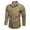 Khaki, variant on Corduroy Pants Men Long Sleeve Blouse Shirt Tall Men Shirts Mesh Sleeve Basketball Shirts Men Men's Casual Button down Shirts Pack of T Shirts Cowboy Dress Shirts Men Mens Romper with Button Men's