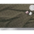 thumbnail image 3 of Soimoi Brown Cotton Duck Fabric Mimosa Pudica Leaves Print Fabric by Yard 58 Inch Wide, 3 of 3