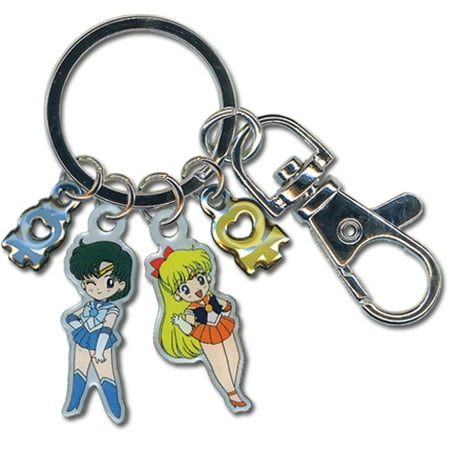 Moon Key - Key Chain - Sailor Moon - New Sailor Mercury & Venus Metallic Anime ge80017