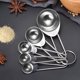thumbnail image 1 of Juego de cucharas medidoras de acero inoxidable Vxdvou para cocina, juego de 5 cucharas medidoras para hornear, cucharas medidoras precisas de acero inoxidable para cocinar, 1 of 8