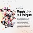 thumbnail image 4 of Ethisa 12 Pack Cow Party Favors - DIY Candy Jars with Ribbons and Stickers - Party Decoration Bottles for Birthday, Baby Shower and School Classroom - Holy Cow Print Table Centerpiece Gifts for Kids, 4 of 6