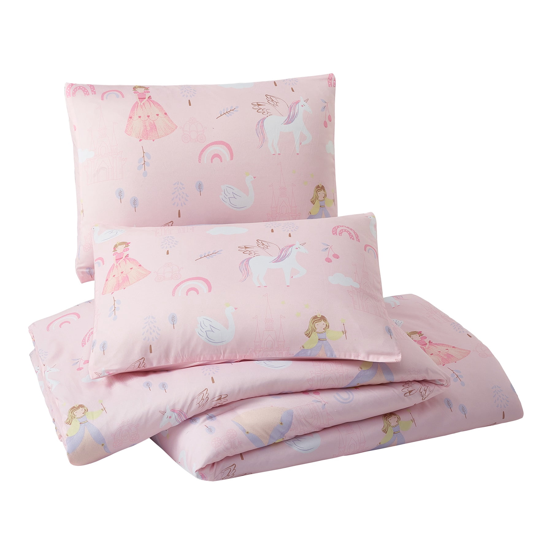 Urban Playground Kids and Teens Fairytale Princess 2-Piece Comforter Set, Pink, Twin/Twin XL