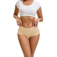 thumbnail image 3 of INNERSY Seamless High Waist Briefs Underwear for Women Soft No Show Panties 4 Pack(M,Nude), 3 of 9