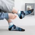 thumbnail image 2 of Sigee Blue Thunder Storm Dragon for Crew Soft Moisture-wicking Socks ,Cushion Moisture Wicking Boot Socks for Men and Women, 2 of 7