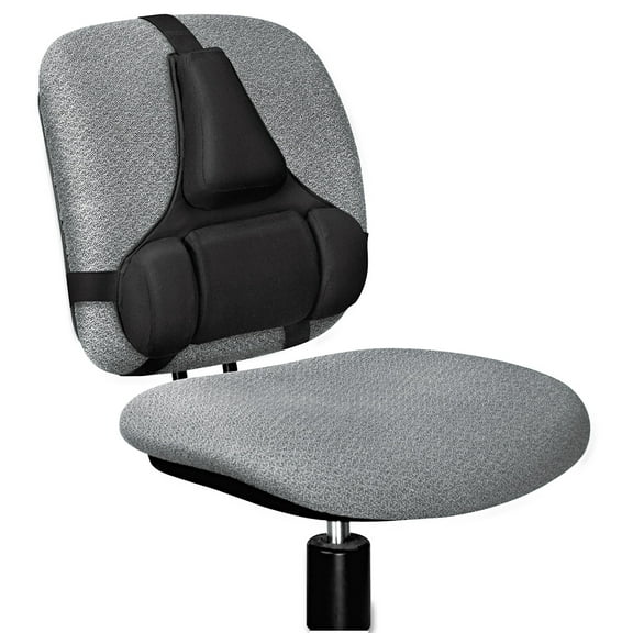 Fellowes Professional Series Back Support Memory Foam Cushion Black 8037601