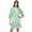 Aquamarine Green, variant on Kimono Sleeve Bathrobes&nbsp;For Women Printed Kimono Cotton Sleepwear Robe