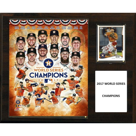 MLB 12"x15" Houston Astros 2017 World Series Champions