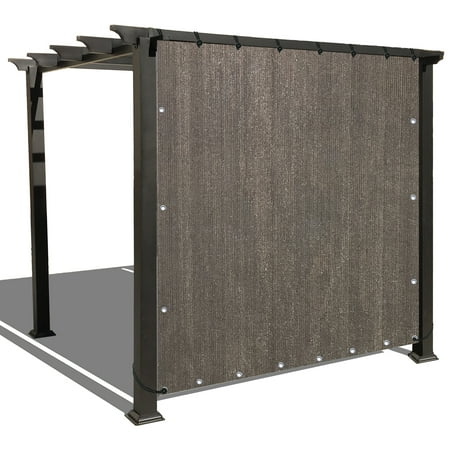 Patio Blinds Menards Alion Home Mocha Brown Sun Shade Privacy Panel with Grommets on 2 Sides for Patio, Awning, Window, Pergola or Gazebo 6' x 8' ()