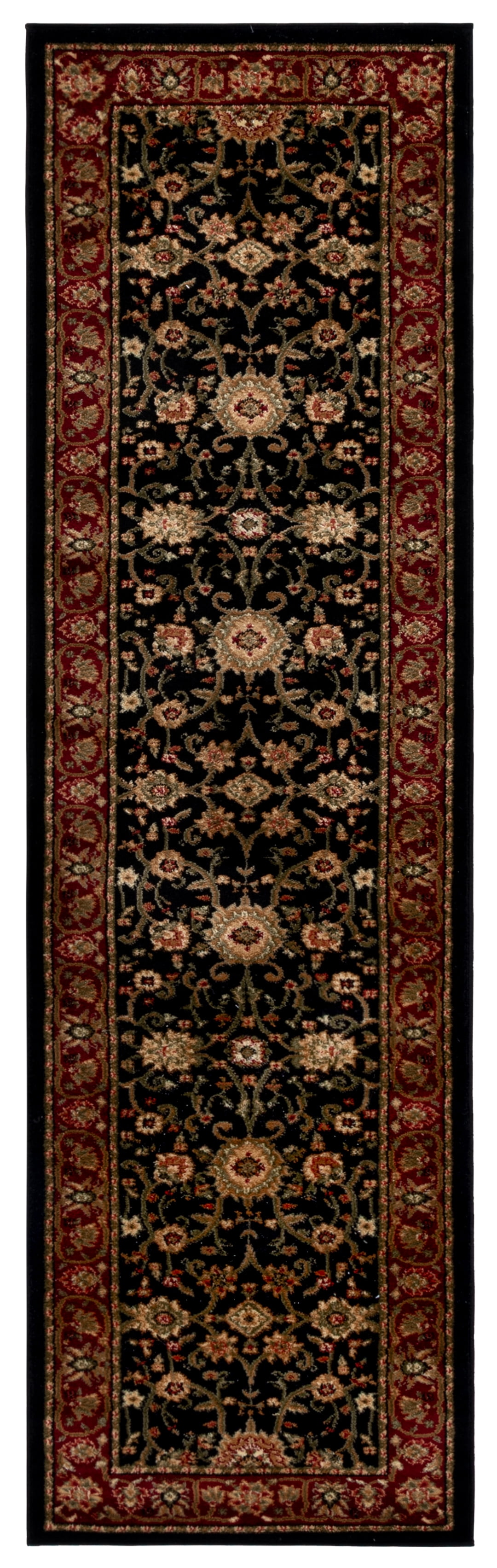 Safavieh Lyndhurst Victoria Floral Runner Rug, Black/Red, 2'3" x 8'