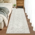 thumbnail image 4 of Garvee 2'x6' Modern Geometric Runner Rug Washable Distressed Accent Carpet, Non Slip Rug Ultra-Soft Contemporary Indoor Floor Mat for Hallway Bedroom Kitchen, White, 4 of 8