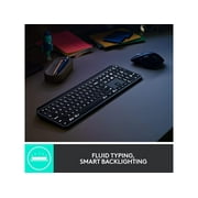 Logitech MX Keys Combo for Business , Gen 2, Full Size Wireless Keyboard and Wireless Mouse, with Keyboard Palm Rest, Bluetooth, Logi Bolt, Quiet Clicks, Windows/Mac/Chrome/Linux - Graphite