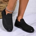 thumbnail image 7 of Dweltoz Slip on Sneakers Women Non Slip Mesh Walking Shoes Breathable Fashion Sport Platform Sneaker with Arch Support,Black 40, 7 of 7