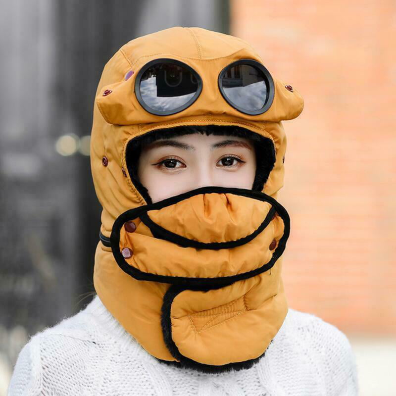 Kid Trapper Hat Winter Thermal Multicolor Goggle Mask Windproof Scarf Fashion 