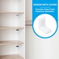 thumbnail image 5 of Uxcell Metal Corner Braces L-Shape Bracket Right Angle Board Holder White, 5 of 7