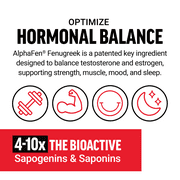 Force Factor Test X180 Surge Testosterone Booster for Men, Supports Lean Muscle, Strength, Energy, and Libido with Fenugreek and Black Maca, 60 Capsules