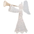 thumbnail image 3 of Northlight Lighted 3D Trumpeting Angel Outdoor Christmas Decoration - 44" - Clear Lights, 3 of 10