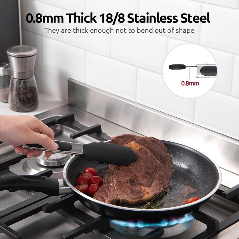 U-Taste 7-Inch Kitchen Tongs with Heat-Resistant Silicone photo 7