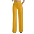 thumbnail image 4 of ZIXKCGDSE Dress Pants Women Wide Leg Work Pants Stretchy High Waist Business Casual Trousers Size XL, 4 of 4