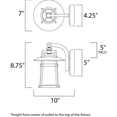 thumbnail image 4 of Maxim Calistoga One Light 10-Inch Outdoor Wall Light - Adobe - 3532SWAE, 4 of 4