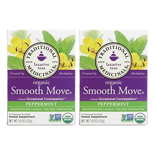 Traditional Medicinals Smooth Move Senna Herbal Stimulant Laxative Tea