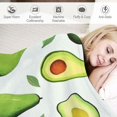 thumbnail image 3 of ARISTURING  Avocado Blanket Gifts for Women Girls Boys, Adorable Fruit Decoration for Home Bedroom Living Room Crib Couch, Super Soft Cozy Smooth Lightweight Throw Blankets Green, 3 of 6
