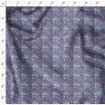 thumbnail image 4 of Soimoi Purple polyester Crepe Fabric Owl & Tree Christmas Print Sewing Fabric Yard 52 Inch Wide, 4 of 5