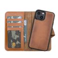 thumbnail image 1 of Personalized iPhone 13 Mini Compatible Detachable Full Grain Leather Wallet Case with Kickstand Feature, 1 of 25