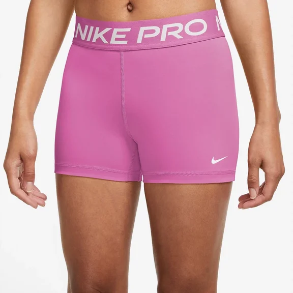 Nike ProWomen's 3" Shorts (Hot Fuchsia/White, CZ9857-518) Size X-Large