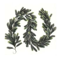 Hvmvliv Christmas Garland 70.87in Christmas Pines Needle Garlands Artificial Xmas Norfolk Pine Rattan Winter Fireplace Tabletop Porch Decor Christmas Hanging Decorations Green