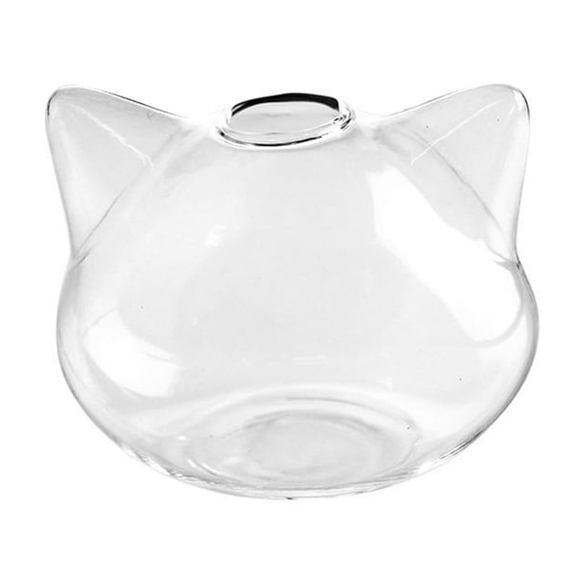 Binwennn Desktop Cat Shaped Vase Small Glass Vase Breeding Station Rack Suitable For Home Wedding Decoration Flower for outside Balcony Flower inside Extra Large Flower Outdoor Large Flower for Indoor