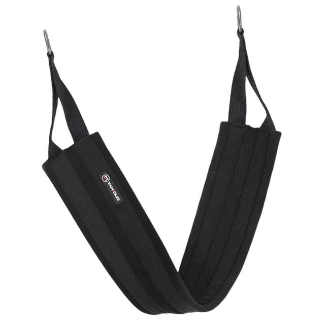 Correa de eslinga para , pilates, accesorios suaves para aéreo, ayuda para estiramientos anchos Negro