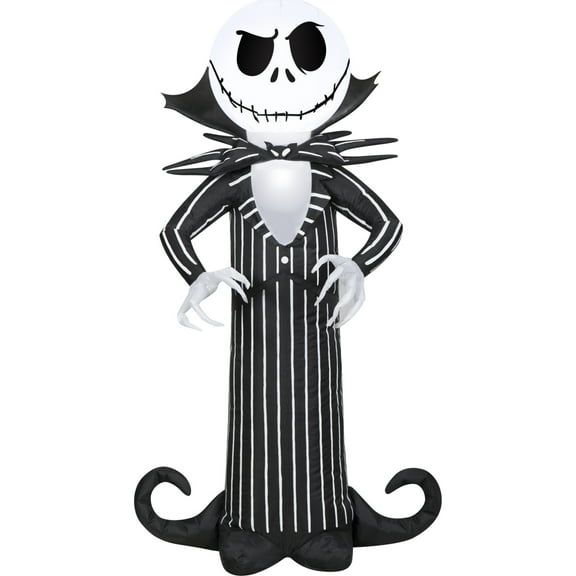 3.5 ft. H Halloween Disney Jack Skellington With Stylized Collar