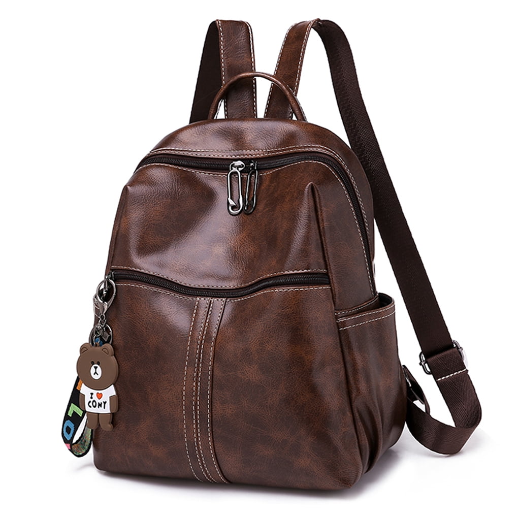 BAGZY Women Backpack Small Travel Backpack Leather Rucksack Bag Anti ...