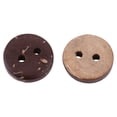 thumbnail image 1 of 400 Pcs Boutons de Couture en Bois Marron Naturel Installation Facile, 1 of 8